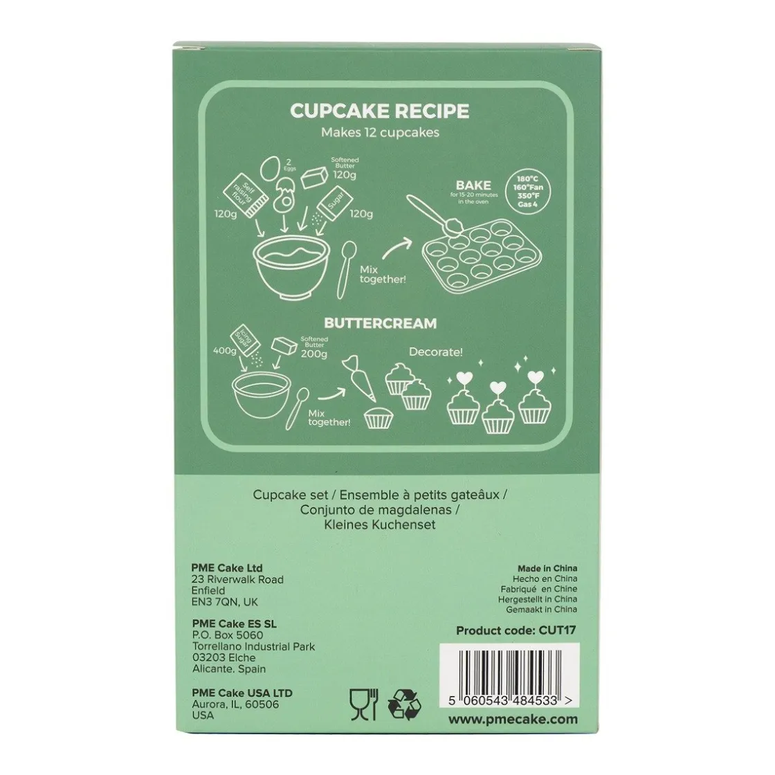 PME Cupcake Set Party Dino 24st.* Bakvormen Papier