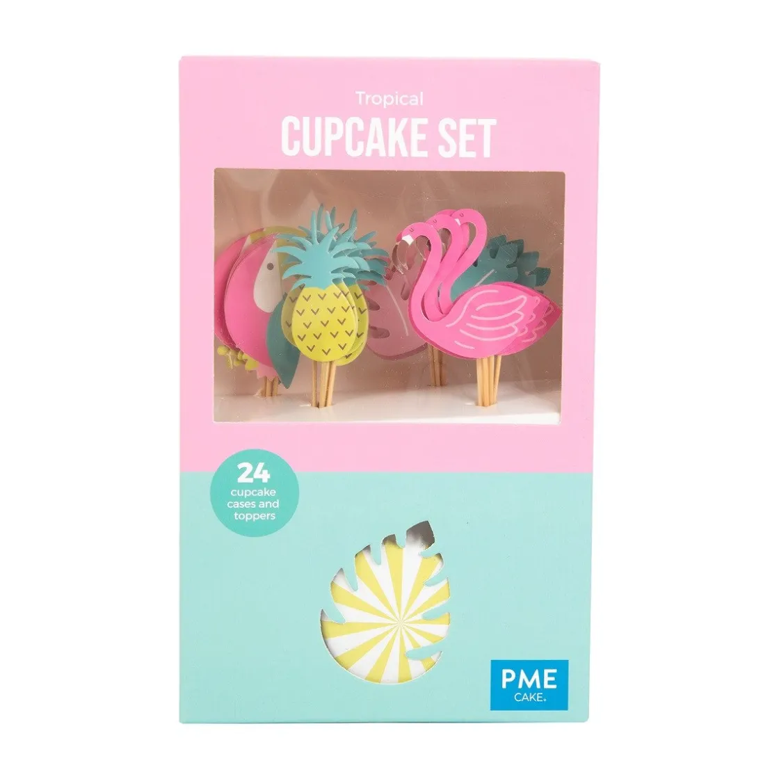 PME Cupcake Set Tropical 24st.*** Bakvormen Papier