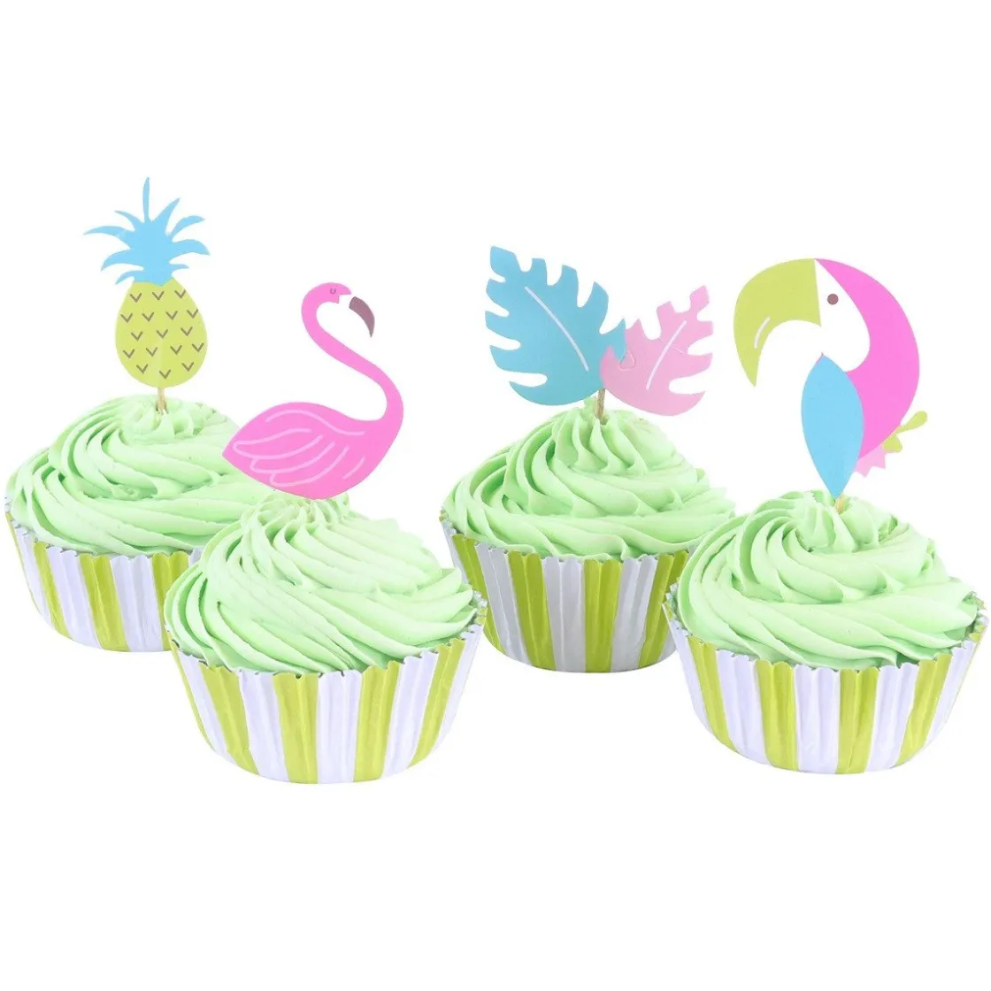 PME Cupcake Set Tropical 24st.*** Bakvormen Papier