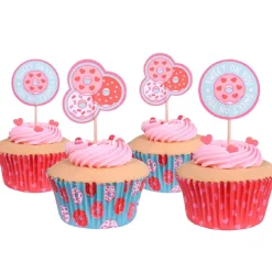 PME Cupcake Set Valentijn Donuts 24st.* Bakvormen Papier