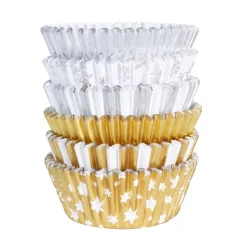 PME Cupcake Vormpjes Goud & Zilver 100st.* Bakvormen Papier