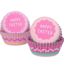 PME Cupcake Vormpjes Happy Easter Ø52mm 60st.*** Bakvormen Papier