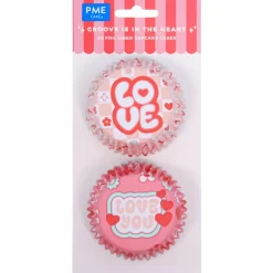 PME Cupcake Vormpjes Love Ø52mm 60st.* Bakvormen Papier