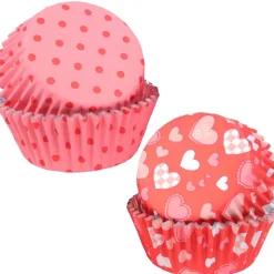 PME Cupcake Vormpjes Valentijn Ø52mm 60st.* Bakvormen Papier