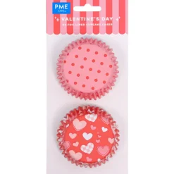 PME Cupcake Vormpjes Valentijn Ø52mm 60st.* Bakvormen Papier