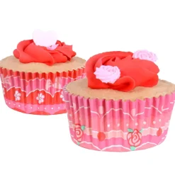 PME Cupcake Vormpjes Vintage Valentijn Ø52mm 60st.* Bakvormen Papier