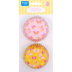 PME Cupcake Vormpjes Vlinder Ø52mm 60st.* Bakvormen Papier