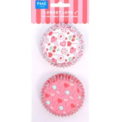 PME Cupcake Vormpjes Zoete Liefde Ø52mm 60st.* Bakvormen Papier