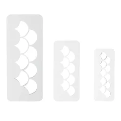 PME Geometric Cutter Fish Scale Set/3* Sierrand Stekers