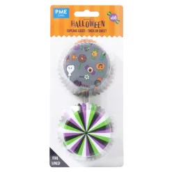PME Halloween Cupcake Vormpjes Trick or Sweet Ø52mm 60st.* Bakvormen Papier
