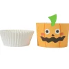 PME Halloween Cupcake Vormpjes Pompoenlantaarn Ø45mm 12st.* Bakvormen Papier