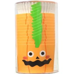 PME Halloween Cupcake Vormpjes Pompoenlantaarn Ø45mm 12st.* Bakvormen Papier