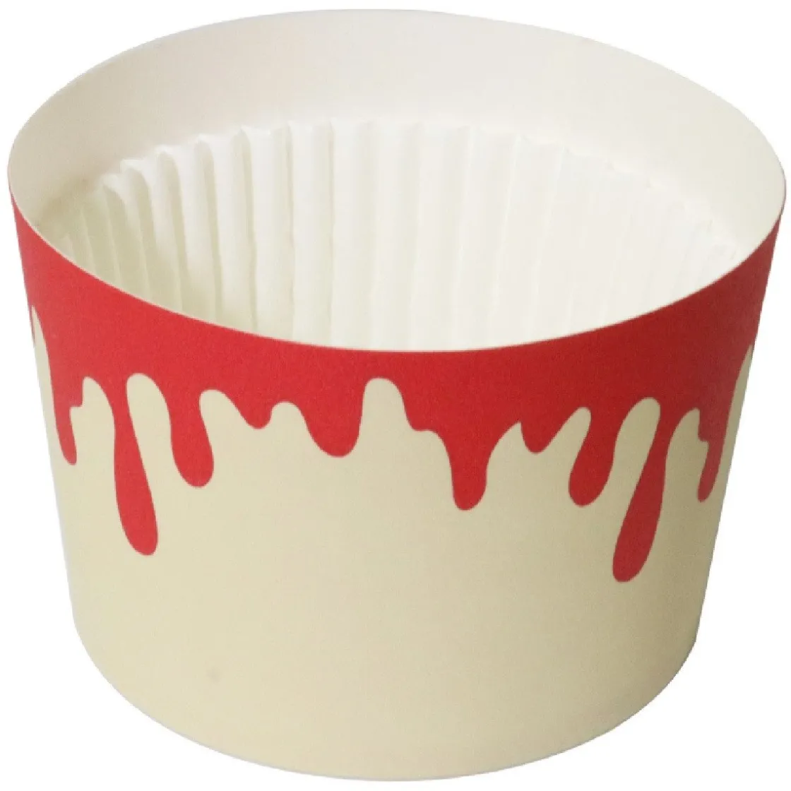 PME Halloween Cupcake Vormpjes Druppelend Bloed Ø45mm 12st*** Bakvormen Papier