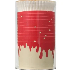 PME Halloween Cupcake Vormpjes Druppelend Bloed Ø45mm 12st*** Bakvormen Papier