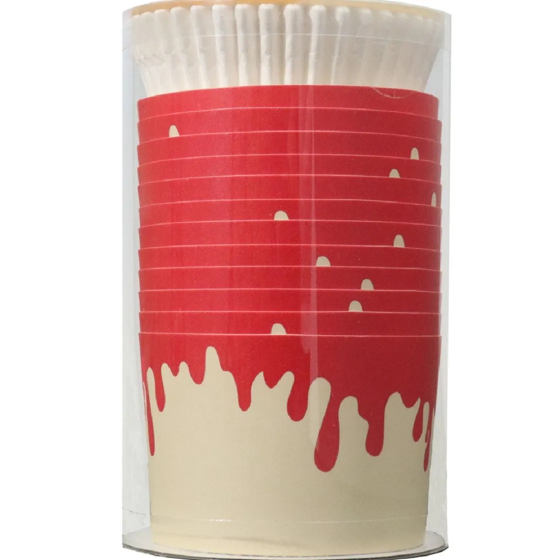 PME Halloween Cupcake Vormpjes Druppelend Bloed Ø45mm 12st*** Bakvormen Papier