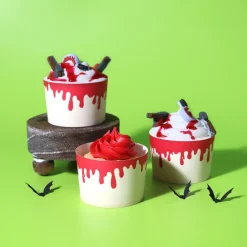 PME Halloween Cupcake Vormpjes Druppelend Bloed Ø45mm 12st*** Bakvormen Papier