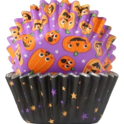 PME Halloween Mini Cupcake Vormpjes Pompoenfeest Ø33mm 60st.* Bakvormen Papier