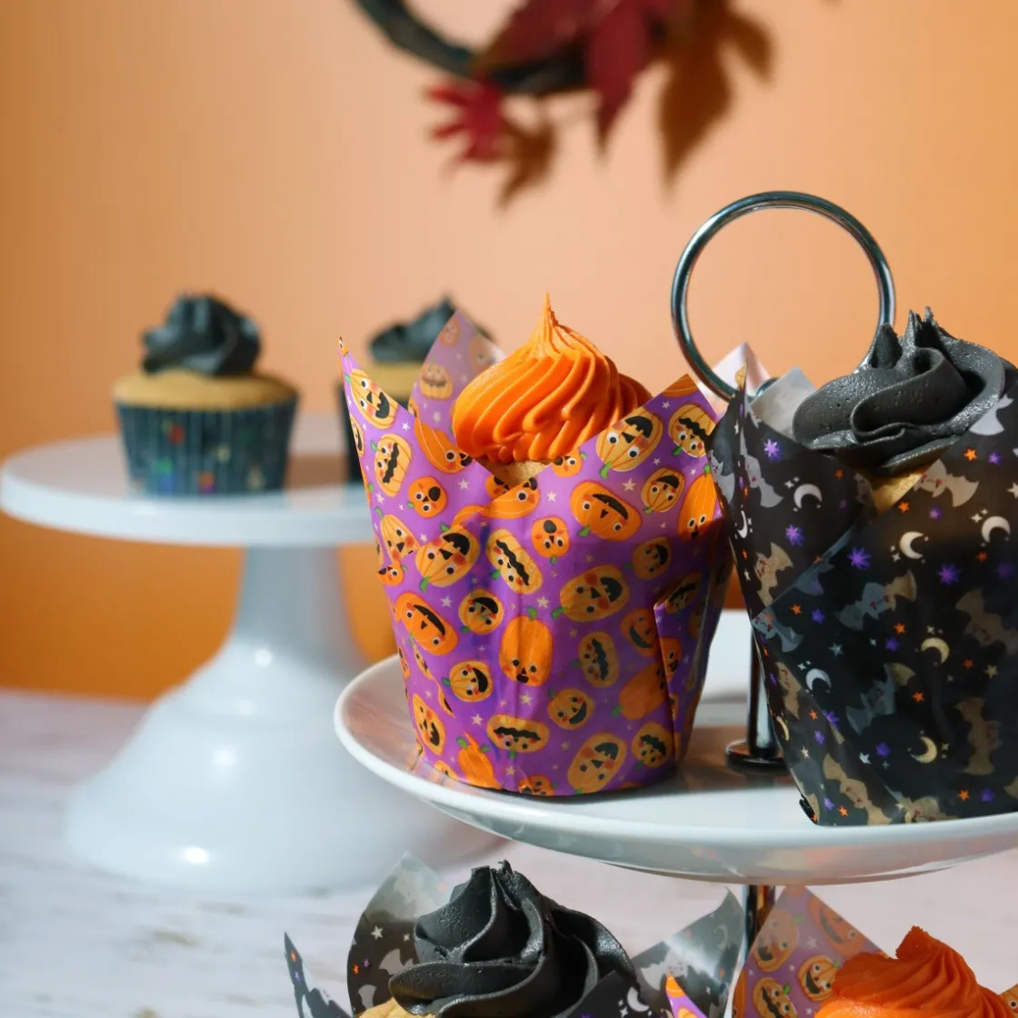 PME Halloween Muffin Cups Pompoenfeest 24st.* Bakvormen Papier