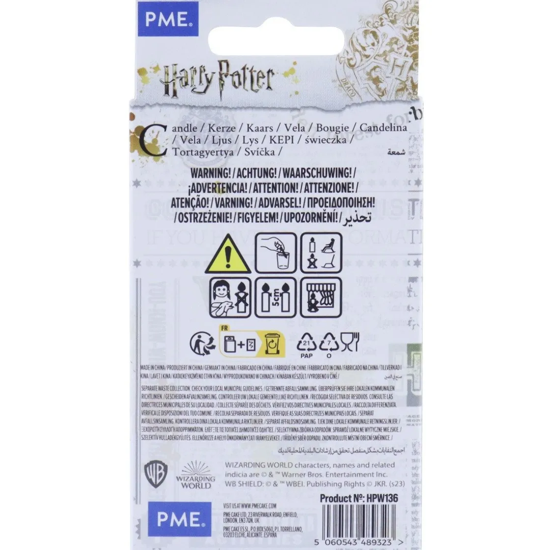 PME Harry Potter Cijferkaars #6*** Kaarsjes En Vuurwerk