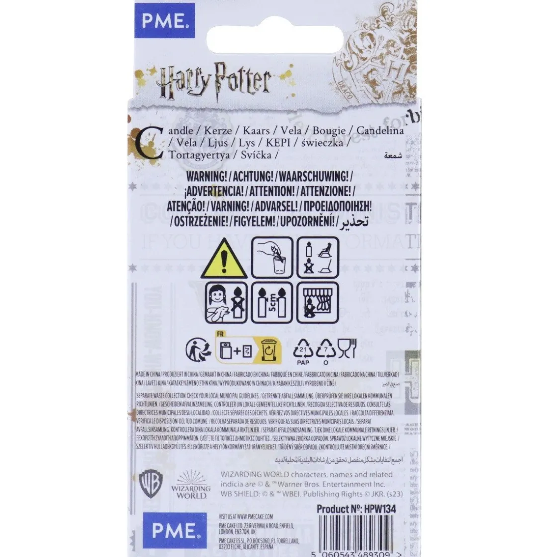 PME Harry Potter Cijferkaars #4*** Kaarsjes En Vuurwerk