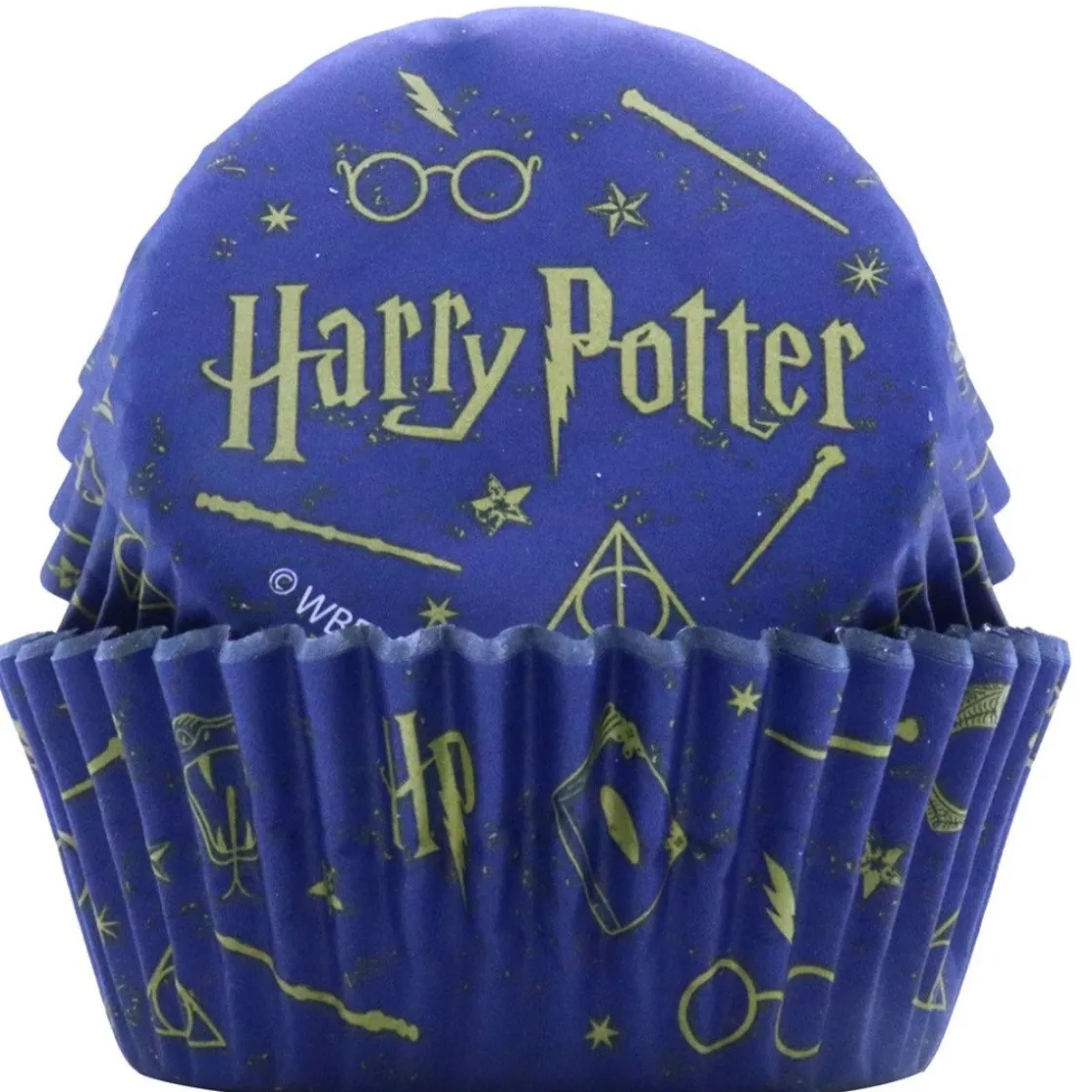 PME Harry Potter Cupcake Vormpjes Folie Goud Ø52mm 30st.* Bakvormen Papier