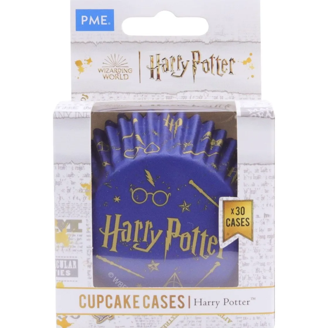 PME Harry Potter Cupcake Vormpjes Folie Goud Ø52mm 30st.* Bakvormen Papier