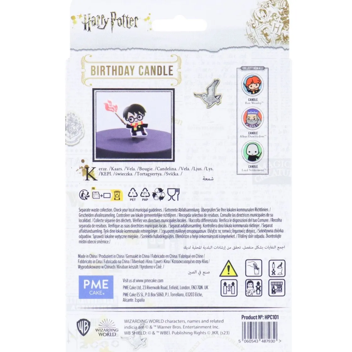 PME Harry Potter Taartkaarsje Harry* Kaarsjes En Vuurwerk