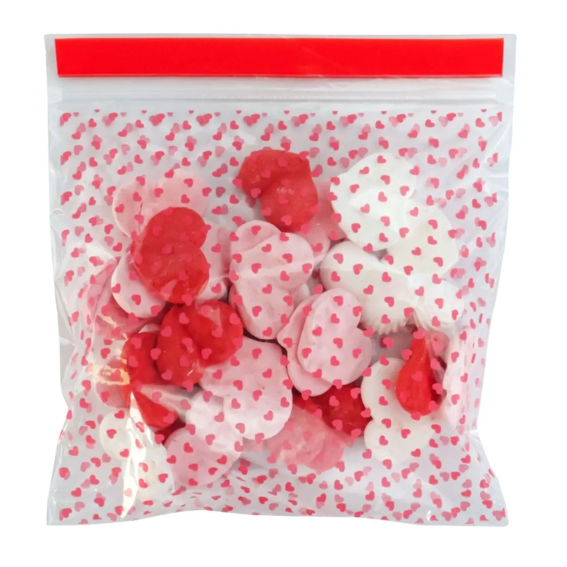 PME Hersluitbare Traktatiezakjes Hartjes 20st.* Zakken