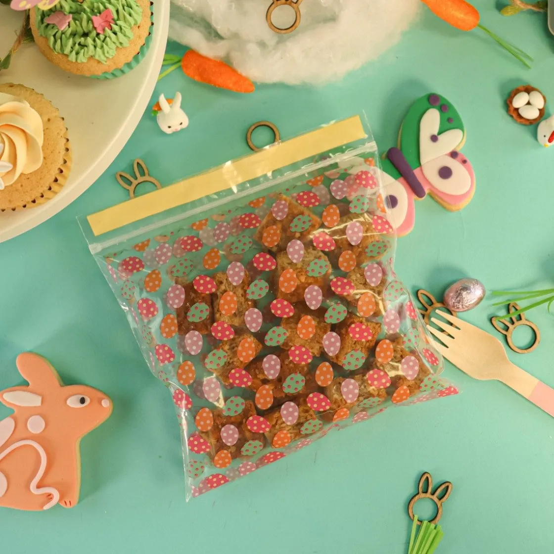 PME Hersluitbare Traktatiezakjes Paaseieren 20st.* Zakken