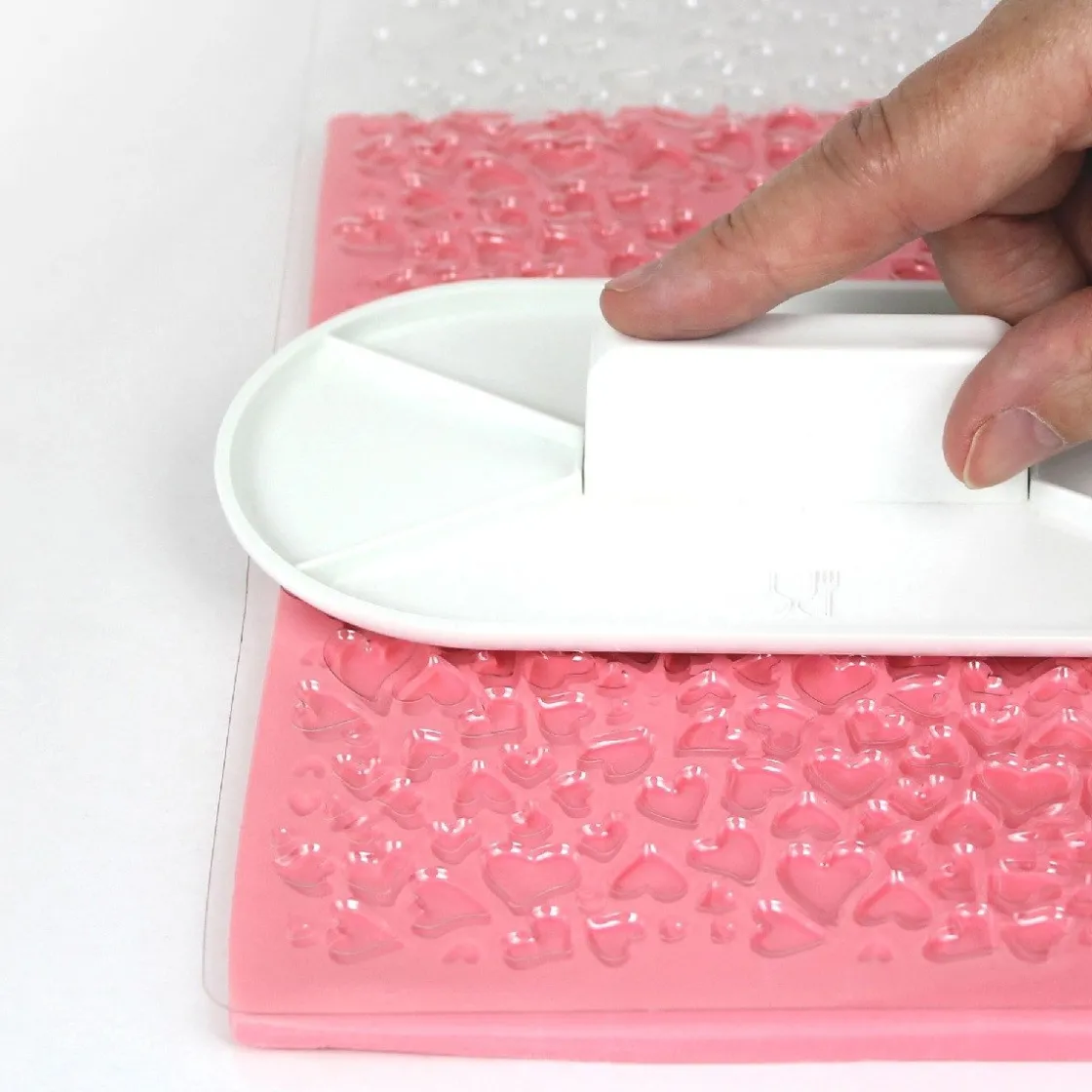 PME Impression Mat Mini Heart Design* Reliëfmatten