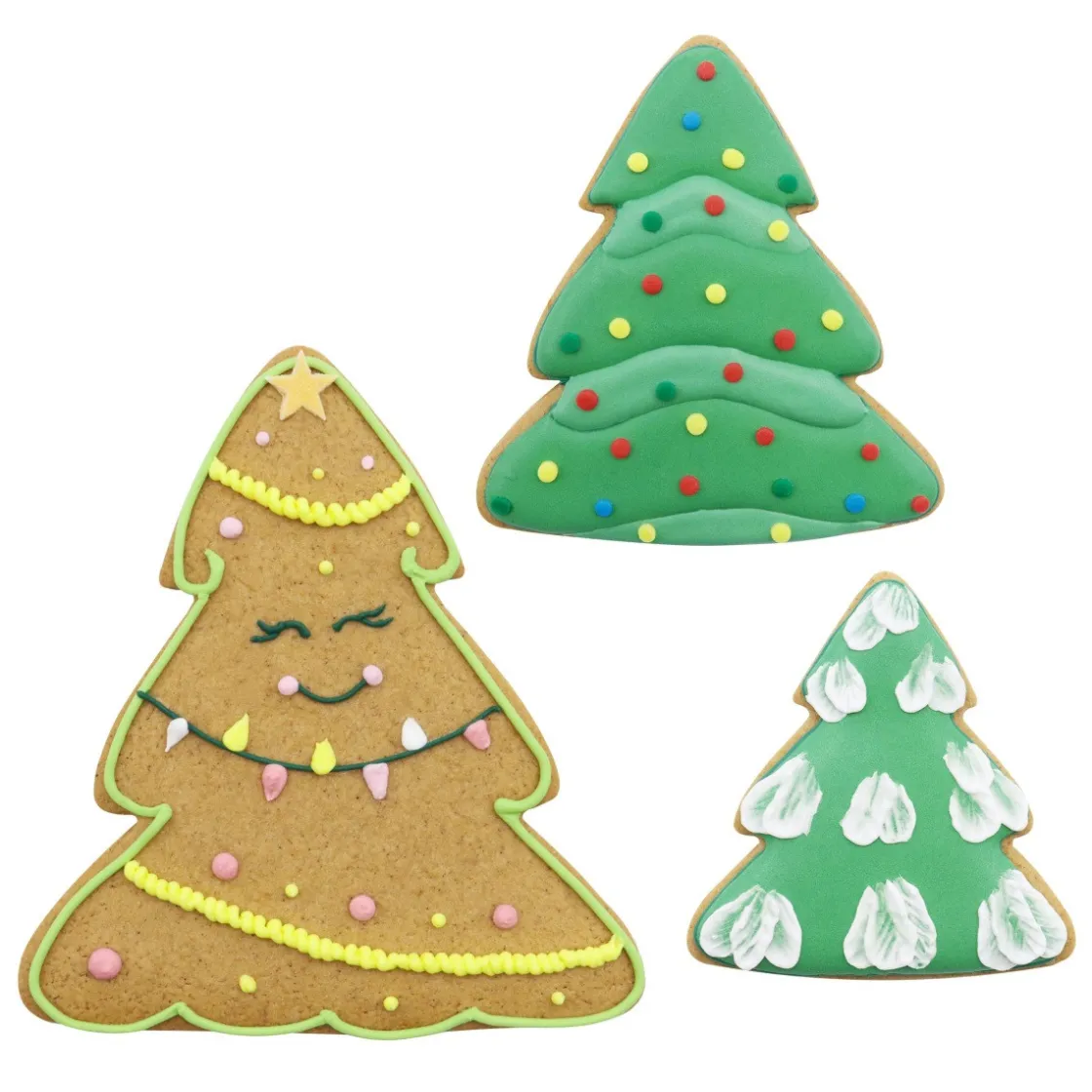 PME Koekjes Uitstekers Kerstbomen Set/3* Figuur Stekers