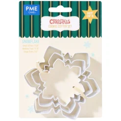 PME Koekjes Uitstekers Sneeuwvlokken Set/3* Figuur Stekers