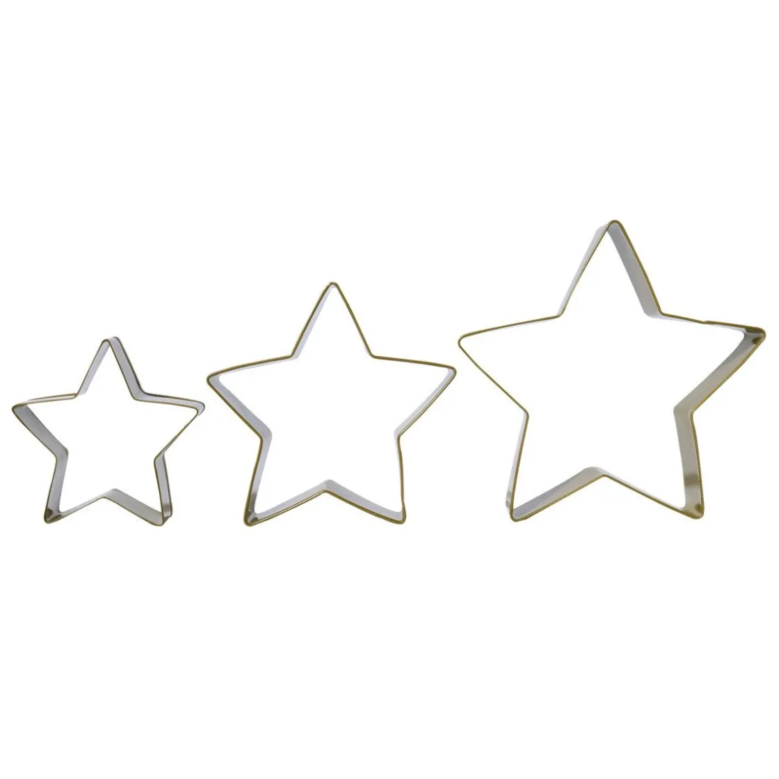 PME Koekjes Uitstekers Sterren Set/3* Figuur Stekers