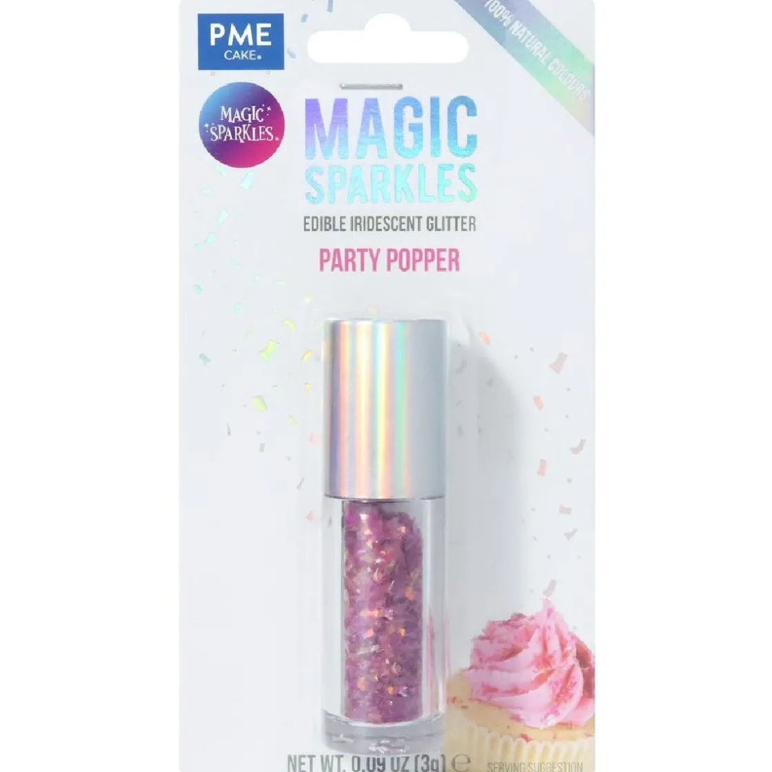 PME Magic Sparkles Party Popper 3g* Eetbare Strooisels