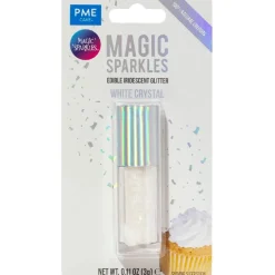 PME Magic Sparkles White Chrystal 3g* Eetbare Strooisels