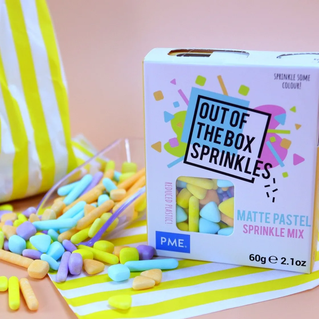 PME Mat en Pastel Sprinkle Mix (Out of the Box) 60g* Eetbare Strooisels