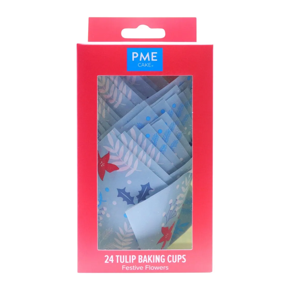 PME Muffin Cups Feestelijke Bloemen 24st* Bakvormen Papier