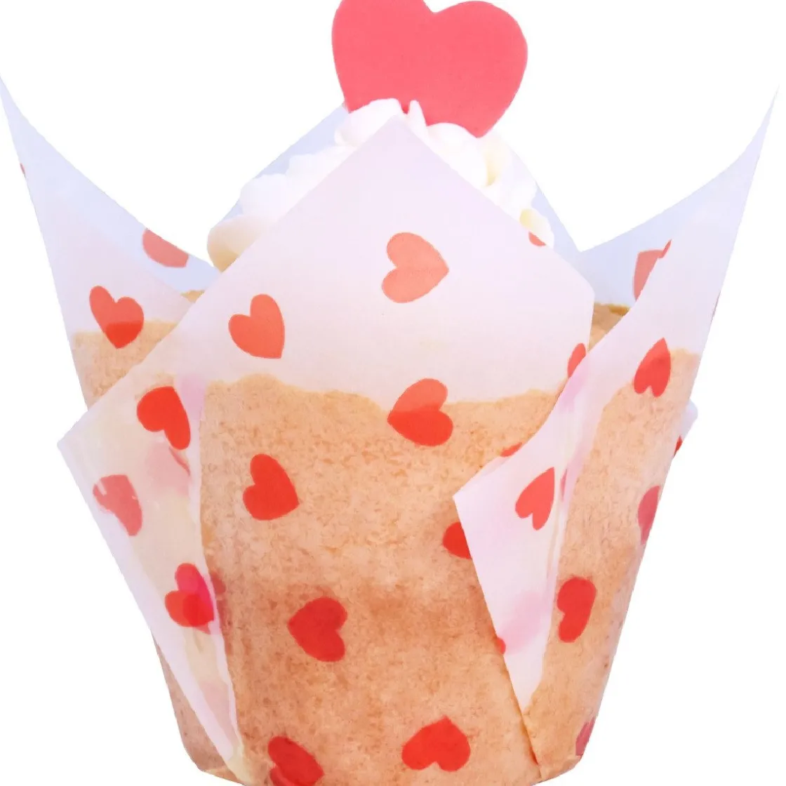 PME Muffin Cups Hartjes 24st.* Bakvormen Papier