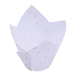 PME Muffin Cups Regenboog Stippen 24st* Bakvormen Papier