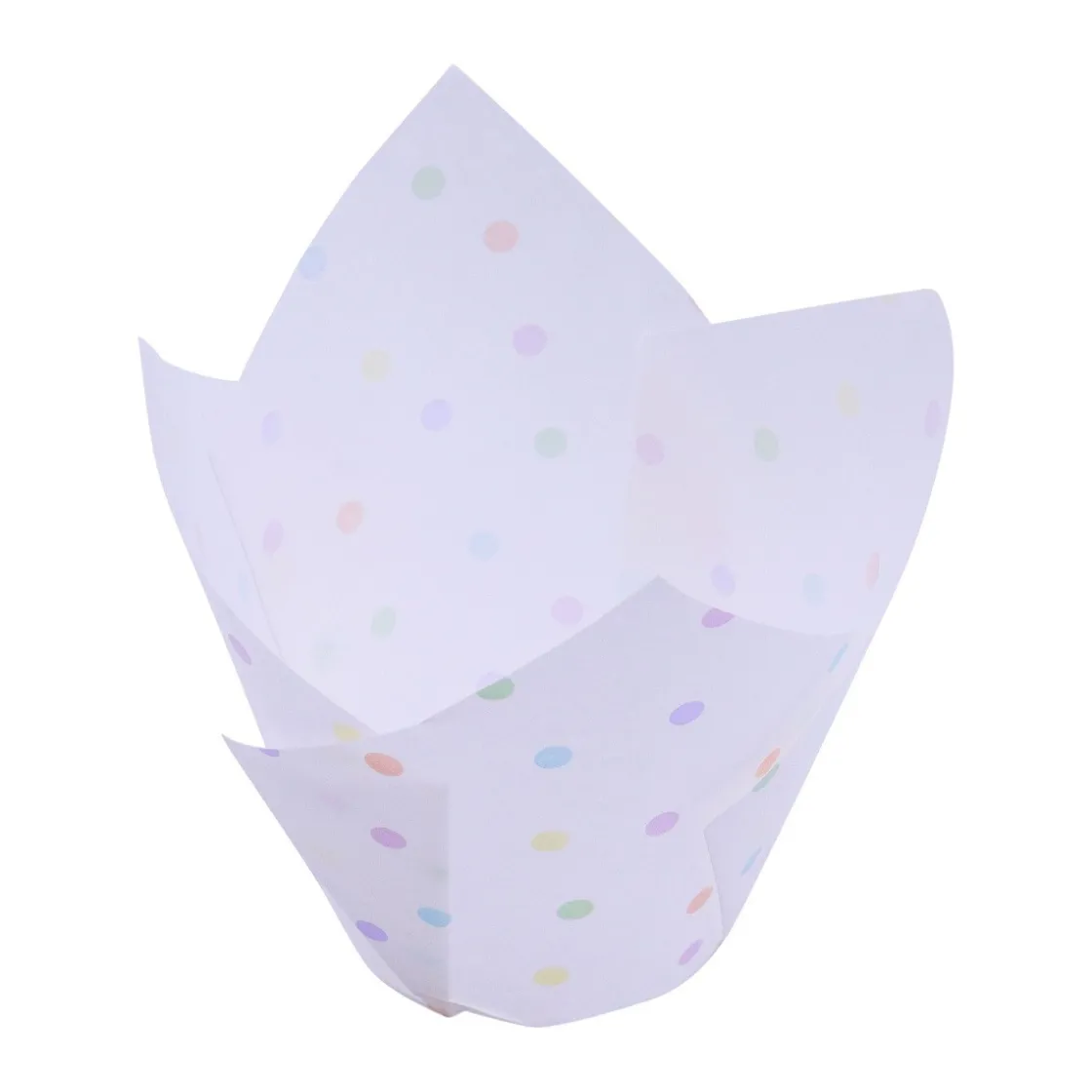 PME Muffin Cups Regenboog Stippen 24st* Bakvormen Papier