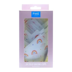 PME Muffin Cups Regenboog 24st* Bakvormen Papier