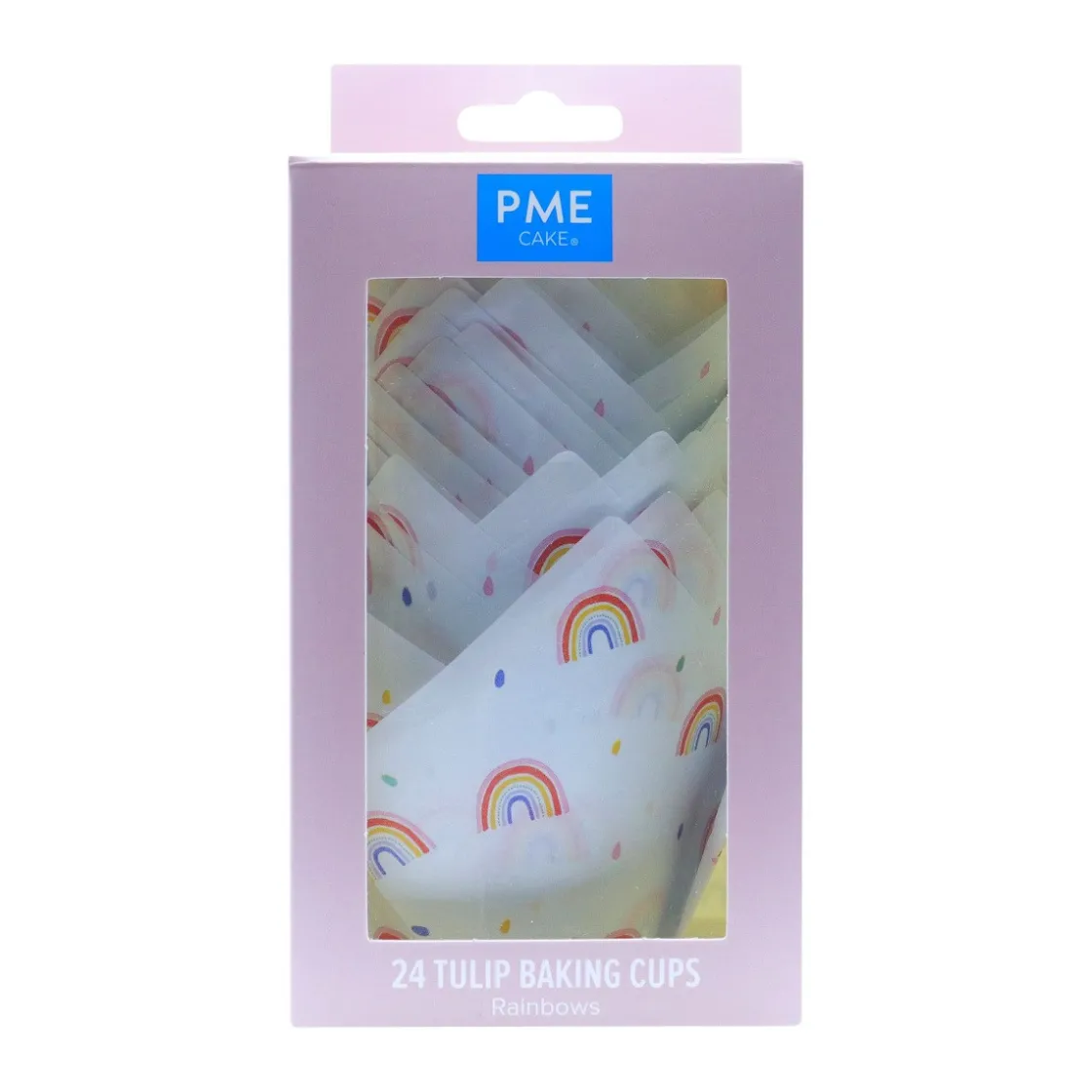 PME Muffin Cups Regenboog 24st* Bakvormen Papier
