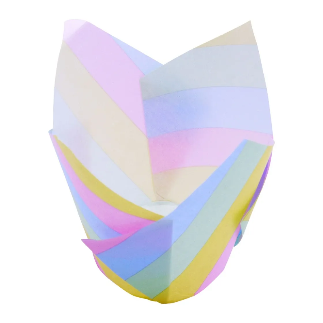 PME Muffin Cups Regenboog Strepen 24st* Bakvormen Papier