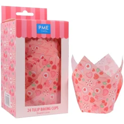 PME Muffin Cups Zoete Liefde 24st.* Bakvormen Papier