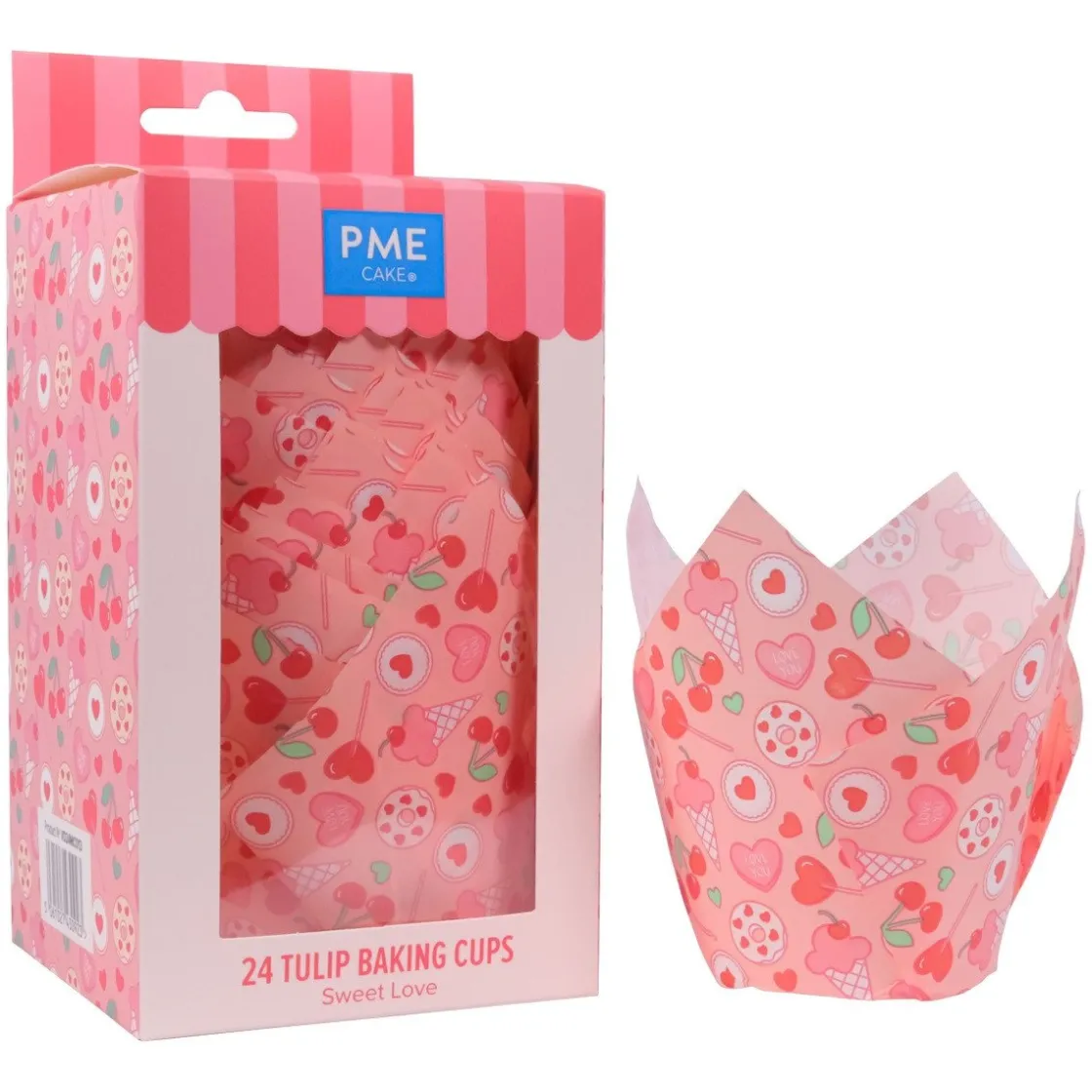 PME Muffin Cups Zoete Liefde 24st.* Bakvormen Papier