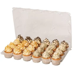 PME Plastic Cupcakehouders (24) Set/3* Cupcake Doosjes