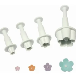 PME Plunger Cutter Bloemen set/4* Bloem En Blad Stekers