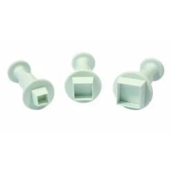 PME Plunger Cutter Vierkant set/3* Figuur Stekers