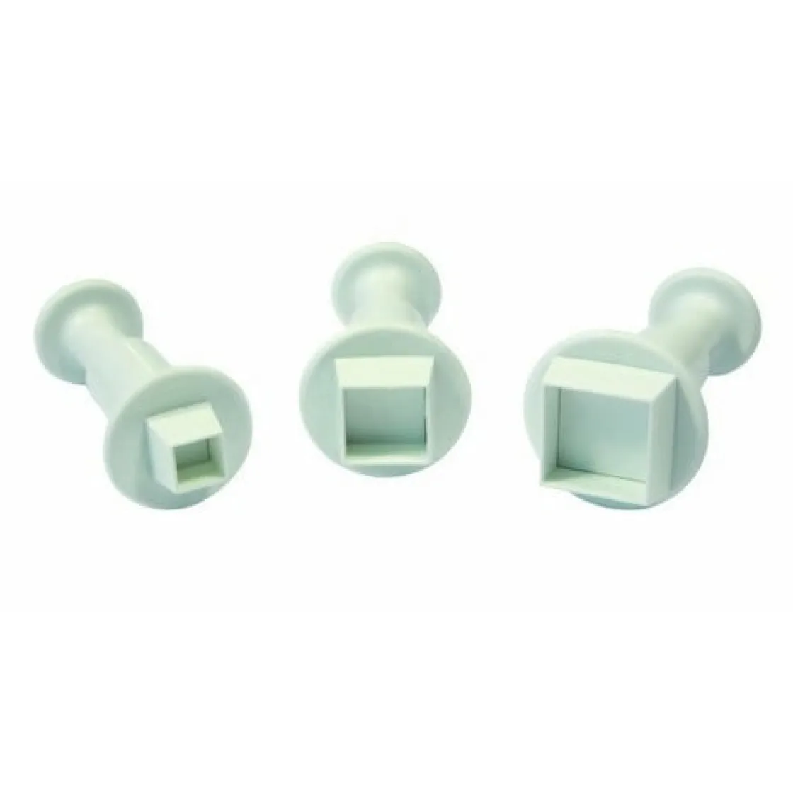 PME Plunger Cutter Vierkant set/3* Figuur Stekers