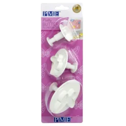 PME Plunger Cutter Vlinder 'Pretty' set/3* Figuur Stekers